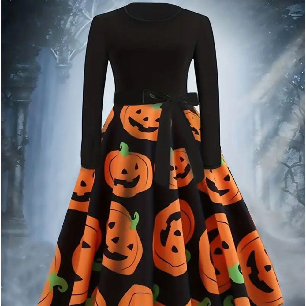 Halloween Dress, Pumpkin Designs
